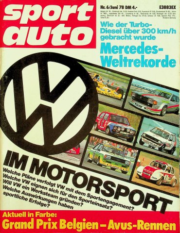 Deckblatt Sport Auto (06/1978)